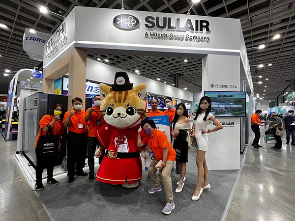 Hitachi & Sullair Jointly Present the High Efficiency Oil-free Air Compressors at 2022 Tairos/Automation Taipei Trade Show